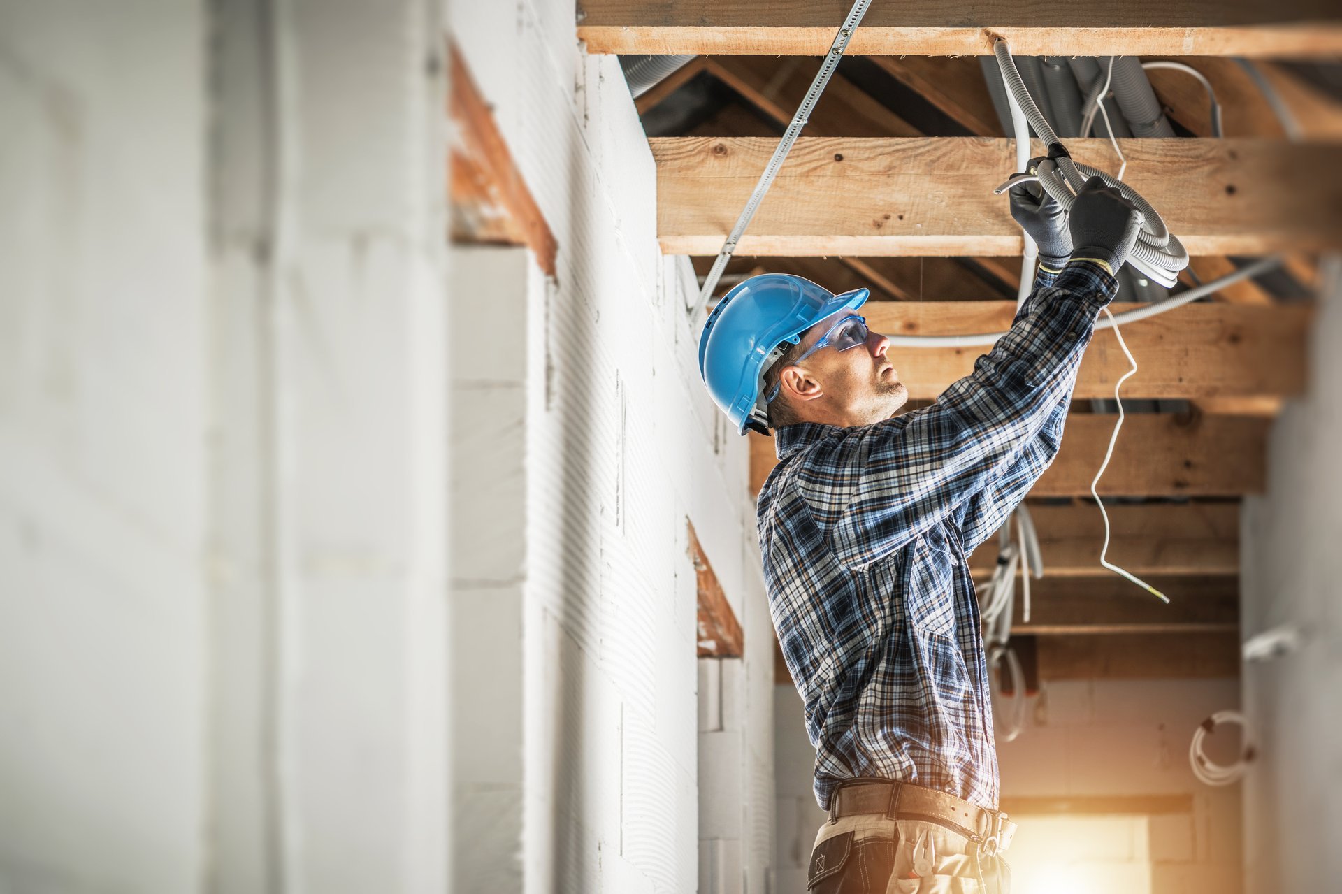 Installation électrique résidentielle dans une nouvelle maison